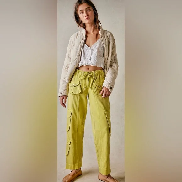 Free People Tahiti Cargo Pants Women’s Size M - Picture 1 of 9